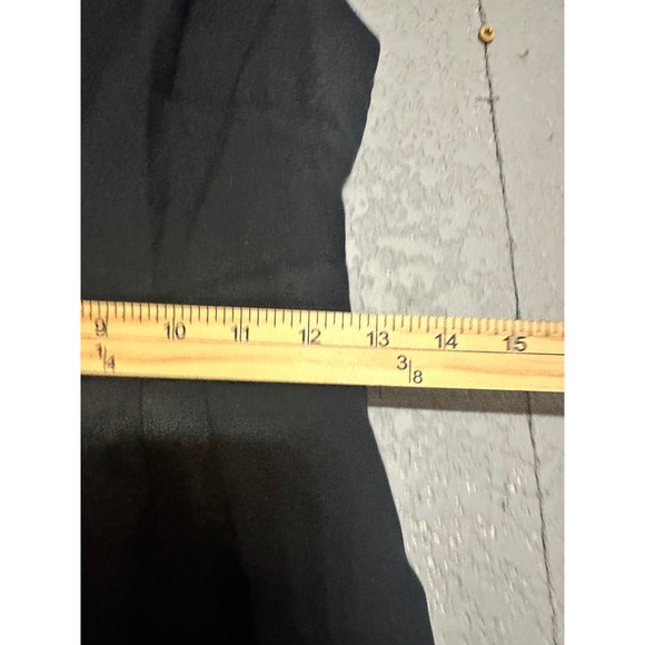 J.Crew V Neck Pleated Fit Flare Dress Women Sz 4P Little Black Dress Festive - Picture 3 of 7